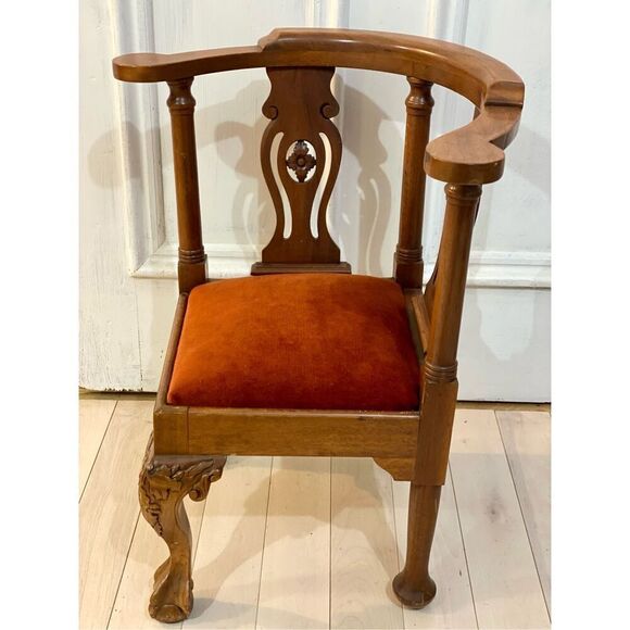 Vintage Child's Chippendale Style Corner Chair - Picture 5 of 5